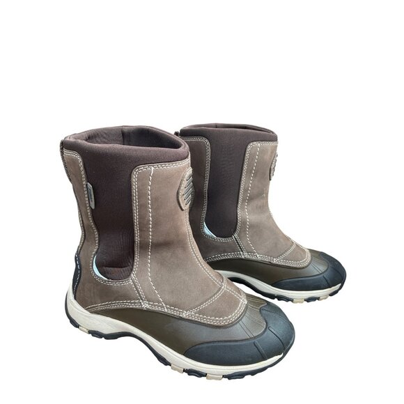 L.L. Bean Tex 2.5 Womans Brown Black Waterproof Winter Boots Sz 7.5M SKU 9402 - Picture 4 of 14